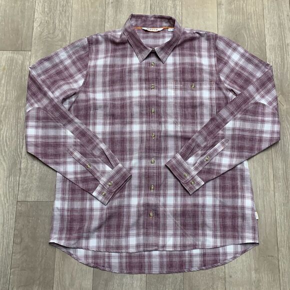 Womens Orvis Performance Plaid‎ Button Down Pocket Longsleeve Shirt - Picture 1 of 10